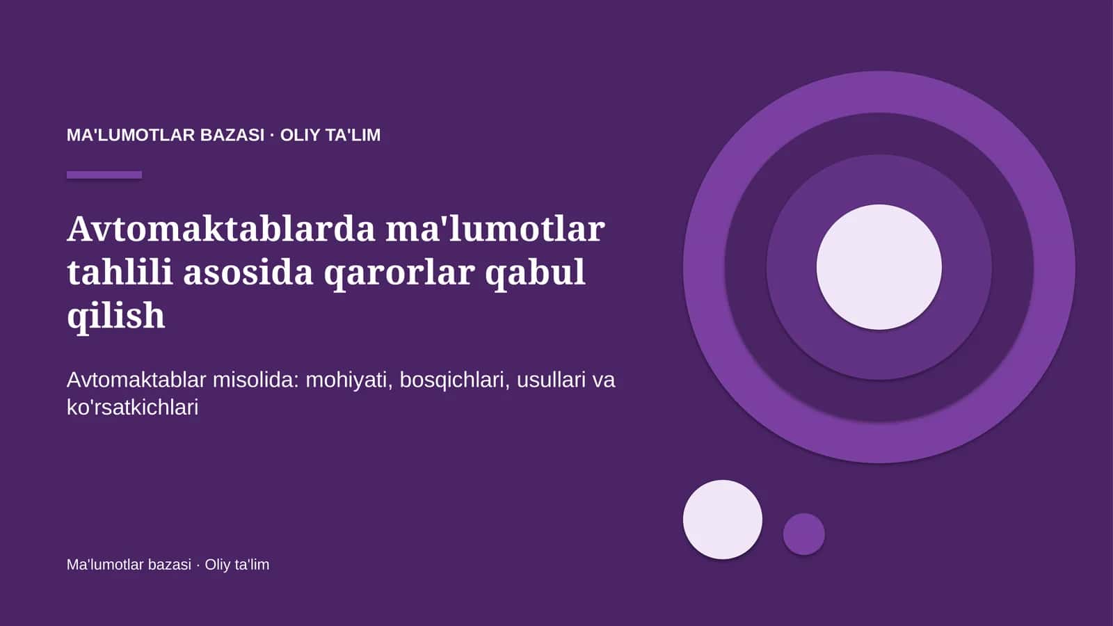 avtomaktablarda ma'lumotlar tahlili asosida qarorlar qabul qilish 3643