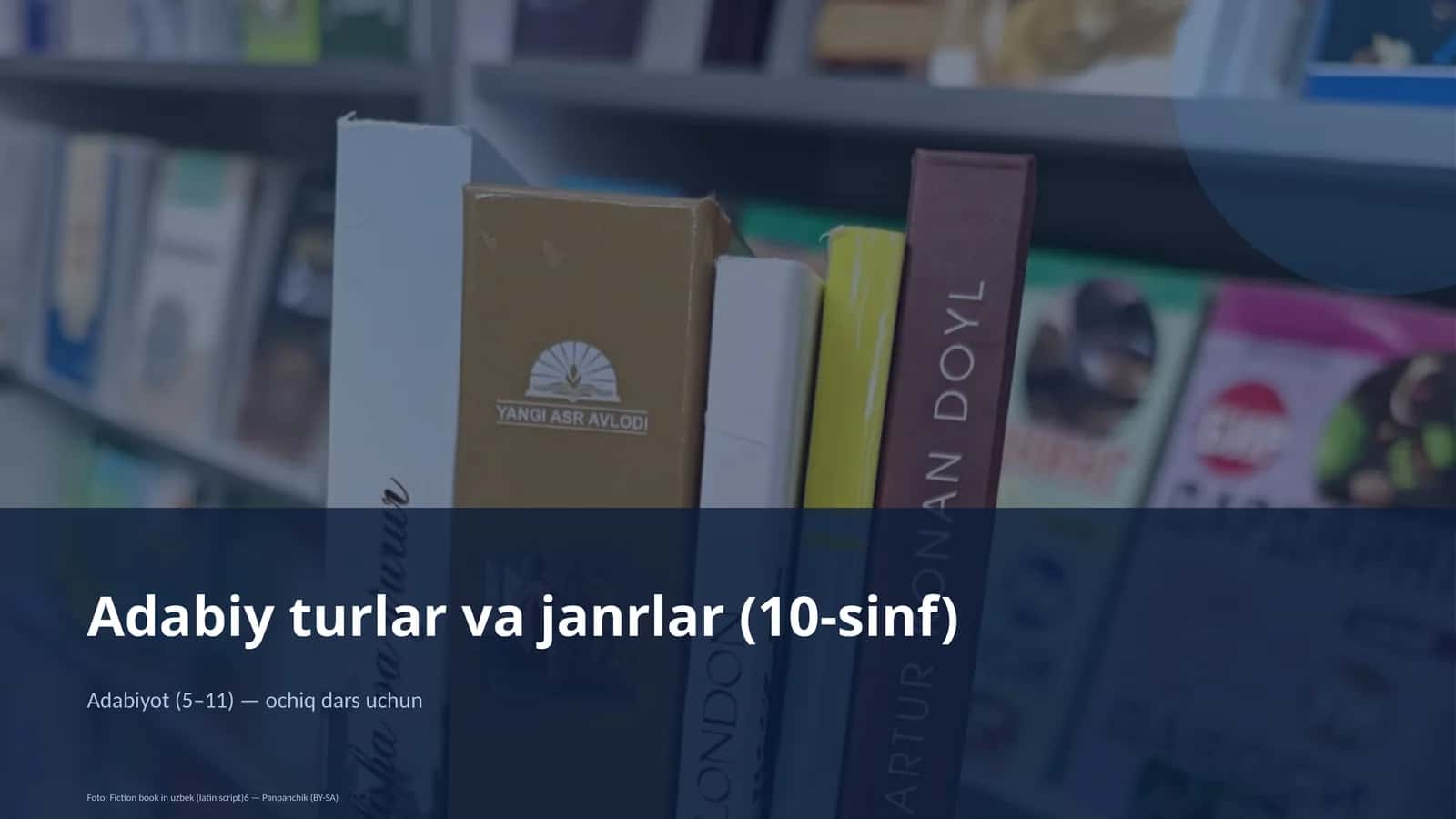 Adabiy turlar va janrlar (10-sinf)