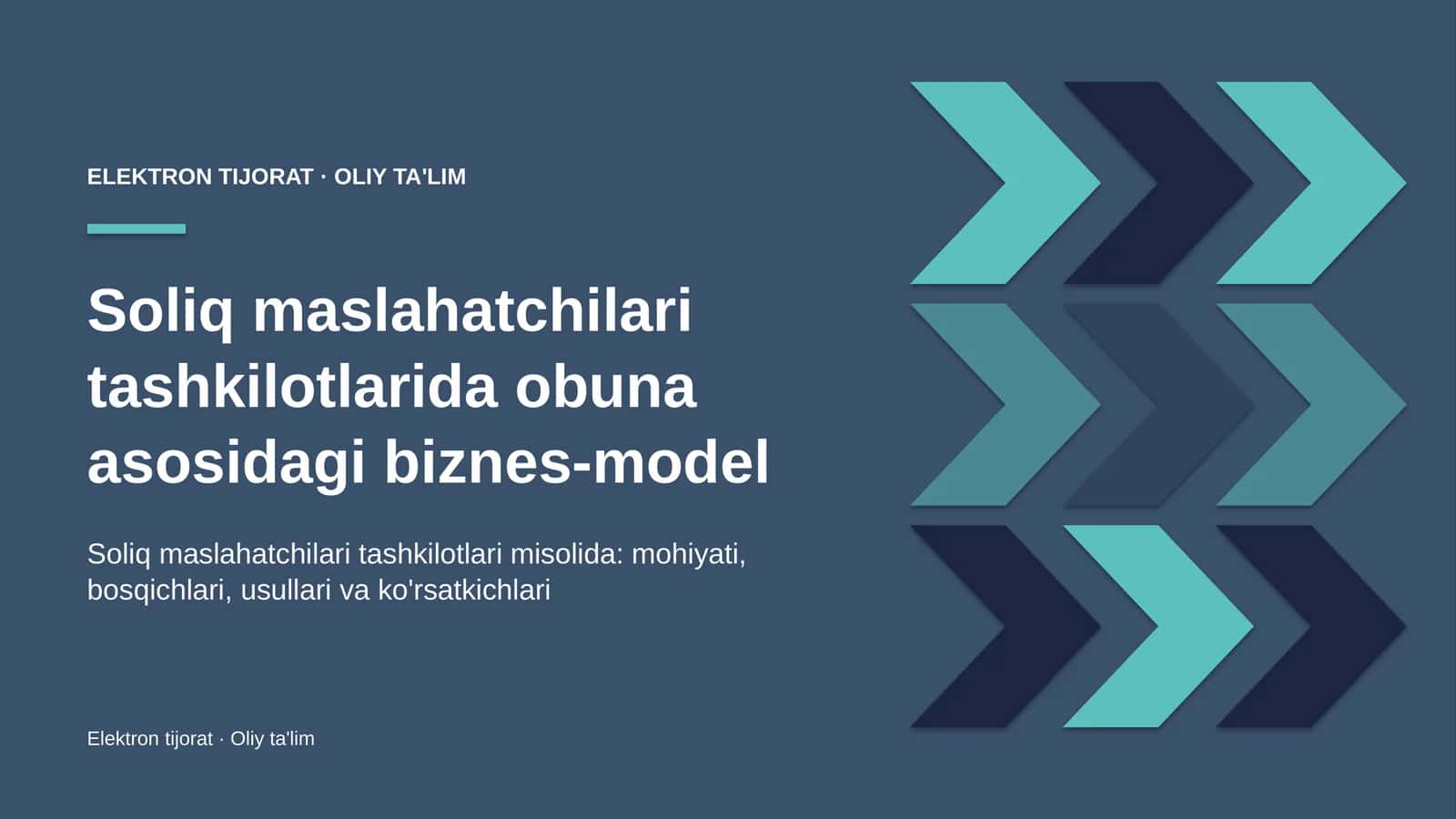 soliq maslahatchilari tashkilotlarida obuna asosidagi biznes model 6614