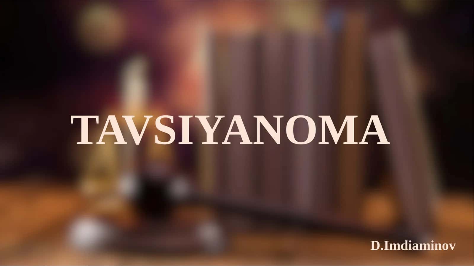 TAVSIYANOMA