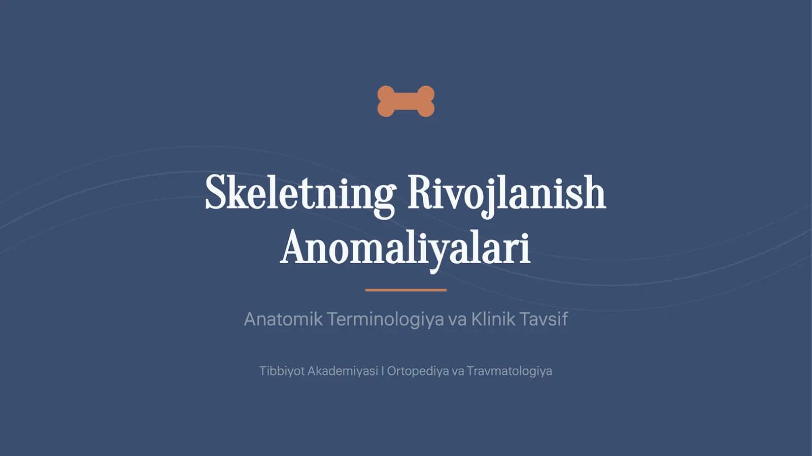 Skeletning Rivojlanish