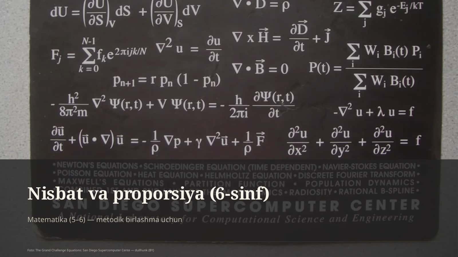 Nisbat va proporsiya (6-sinf)