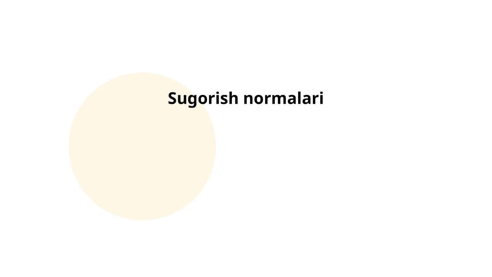 Sugorish normalari