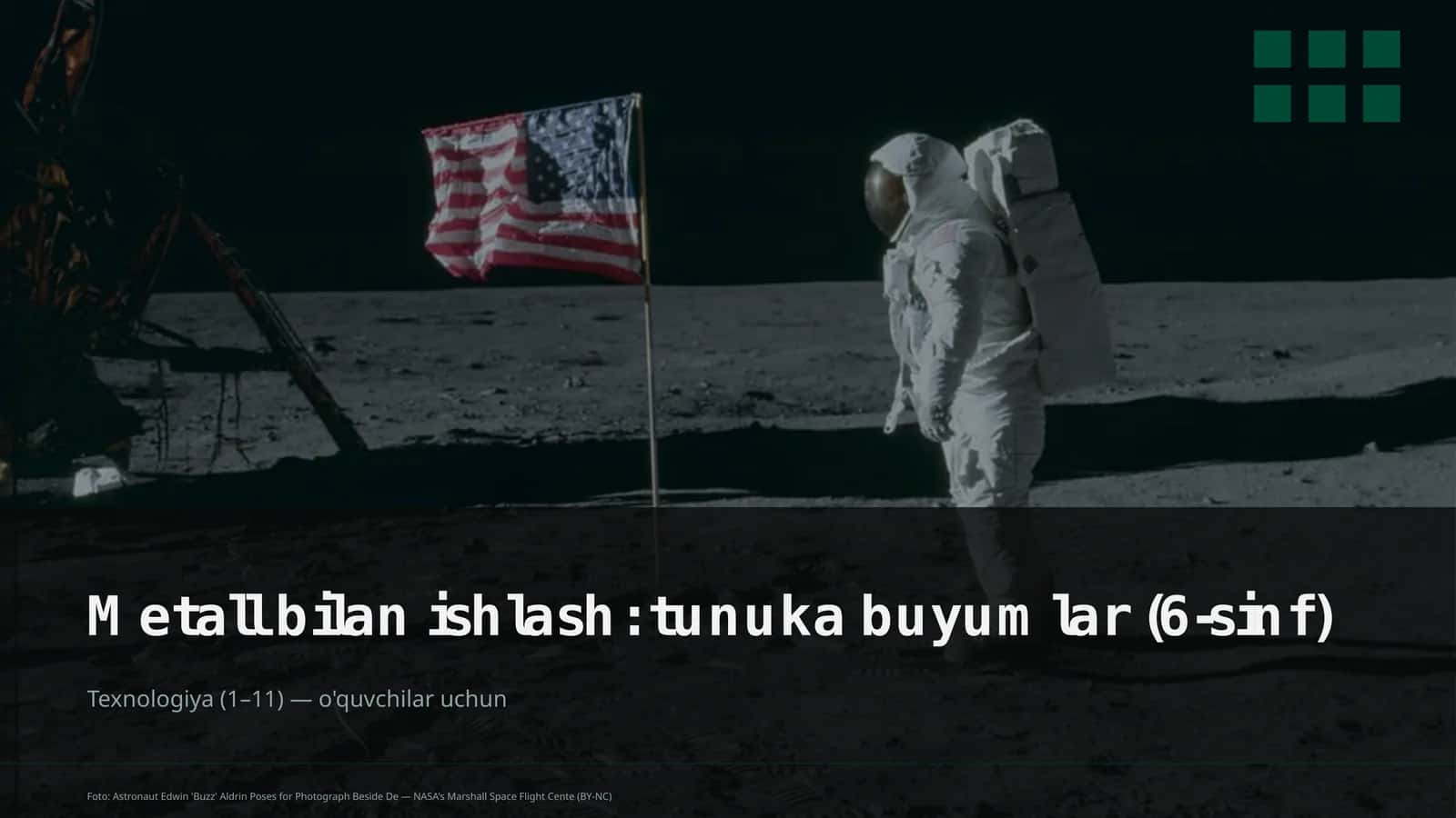 Metall bilan ishlash: tunuka buyumlar (6-sinf)