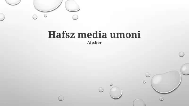 Hafsz Media umoni