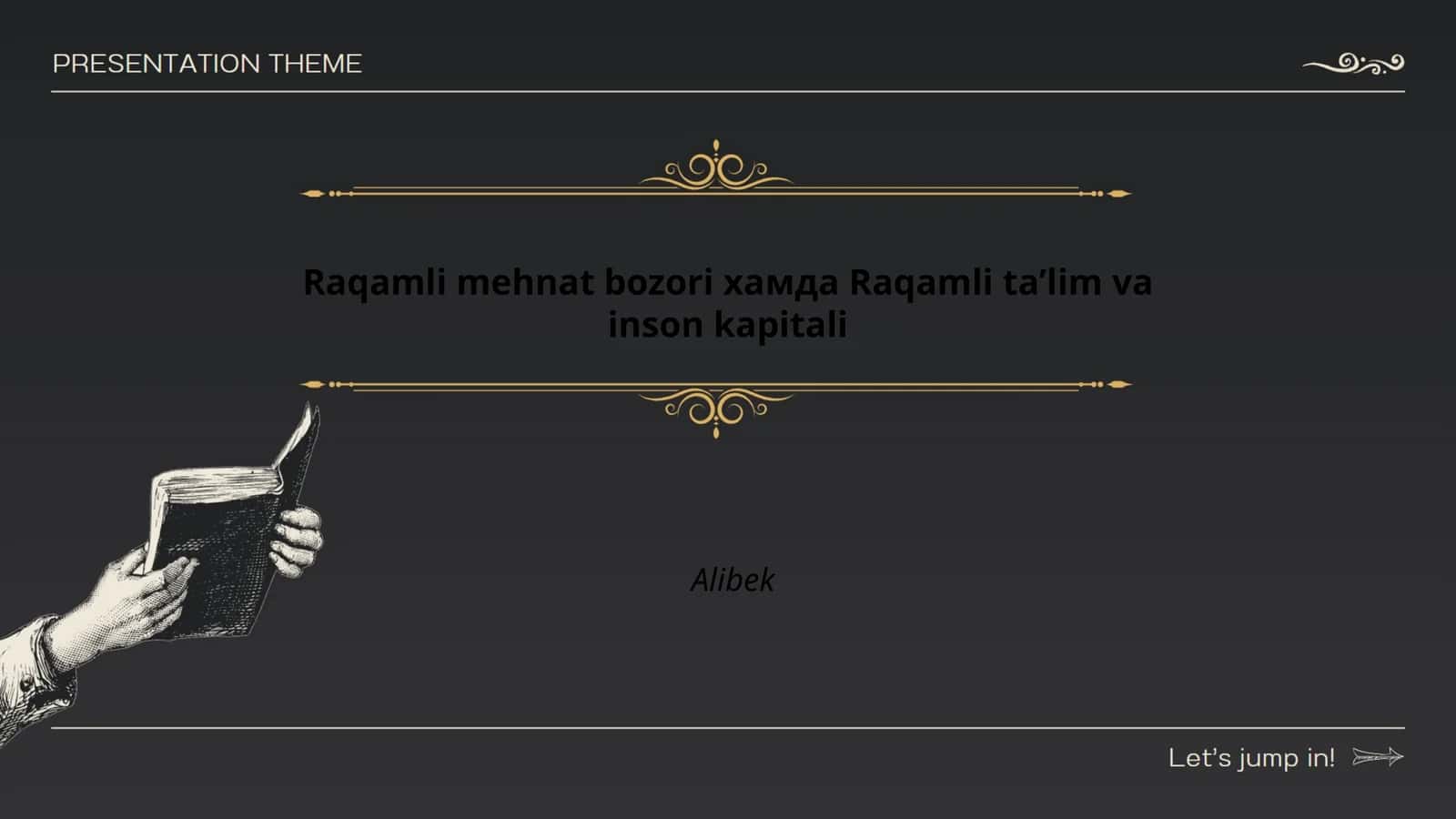 Raqamli mehnat bozori хамда Raqamli ta’lim va inson kapitali