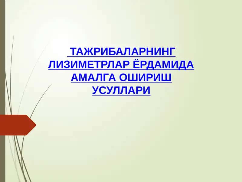 Лизиметр