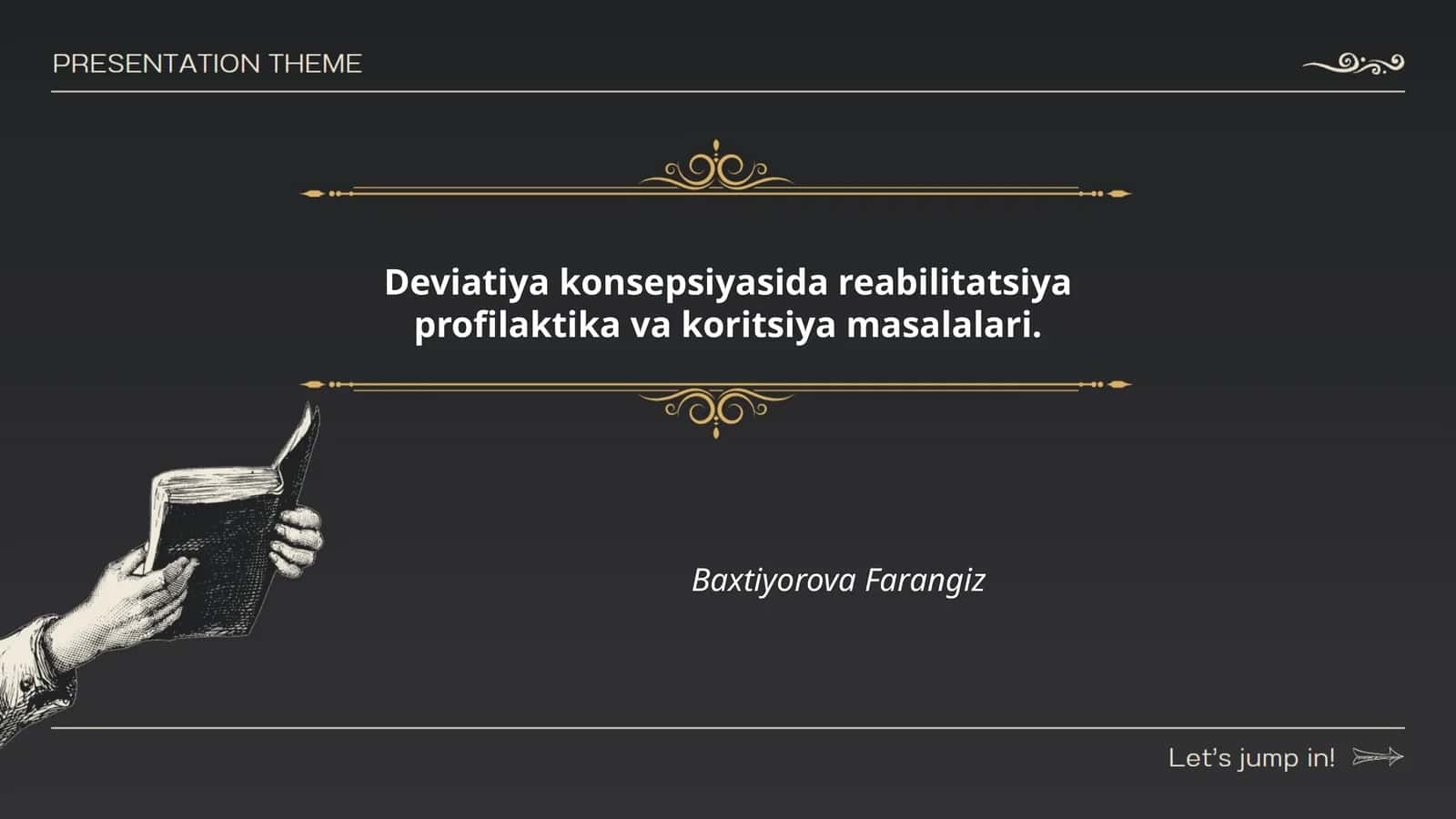 Deviatiya konsepsiyasida reabilitatsiya profilaktika va koritsiya masalalari