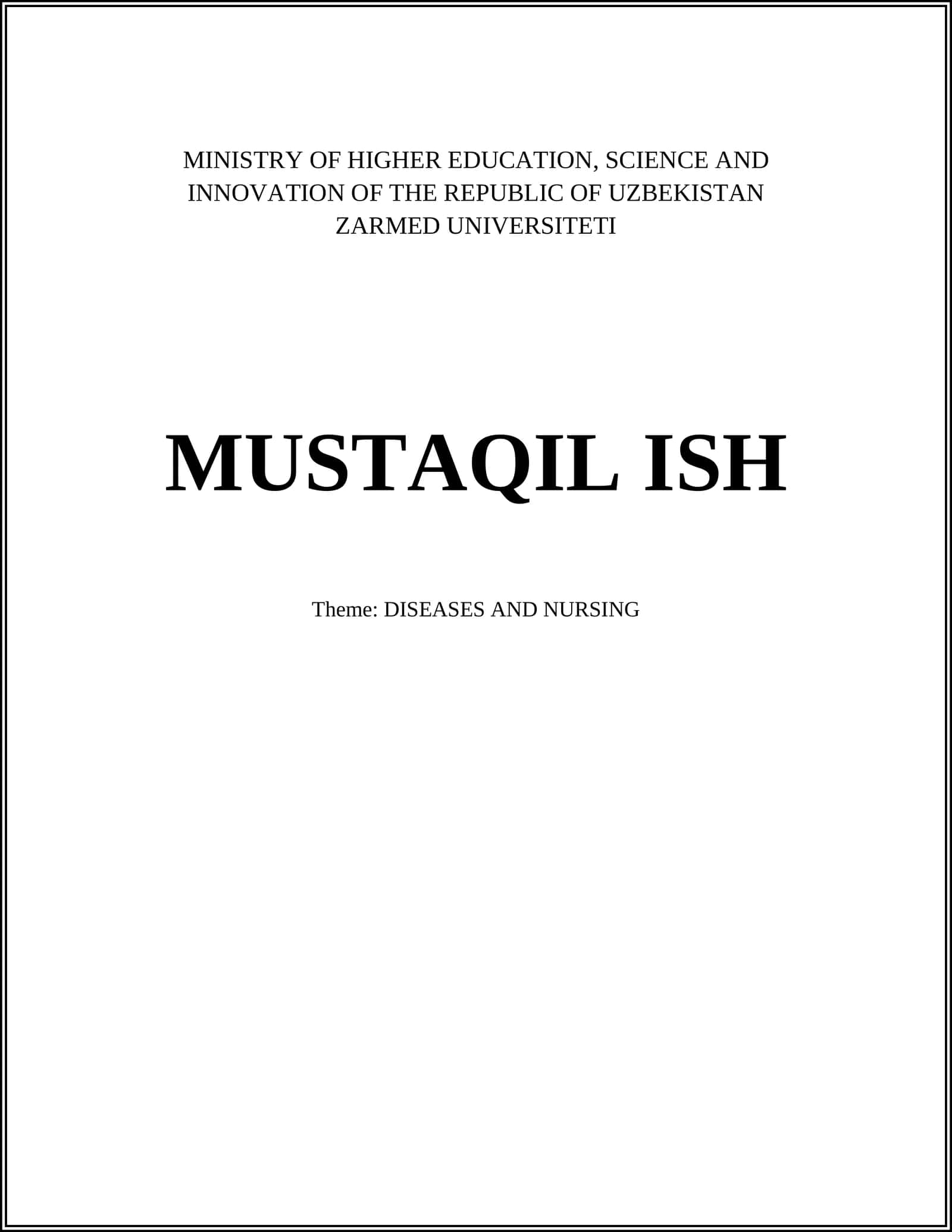 Identification and Management of Infectious Diseases