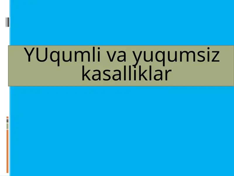 YUqumlivayuqumsizkasalliklar