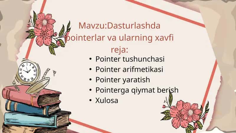Dasturlashda pointerlar va ularning xavfi