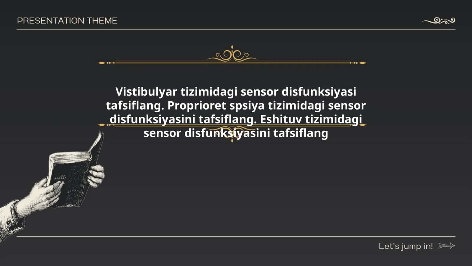 Vistibulyar tizimidagi sensor disfunksiyasi