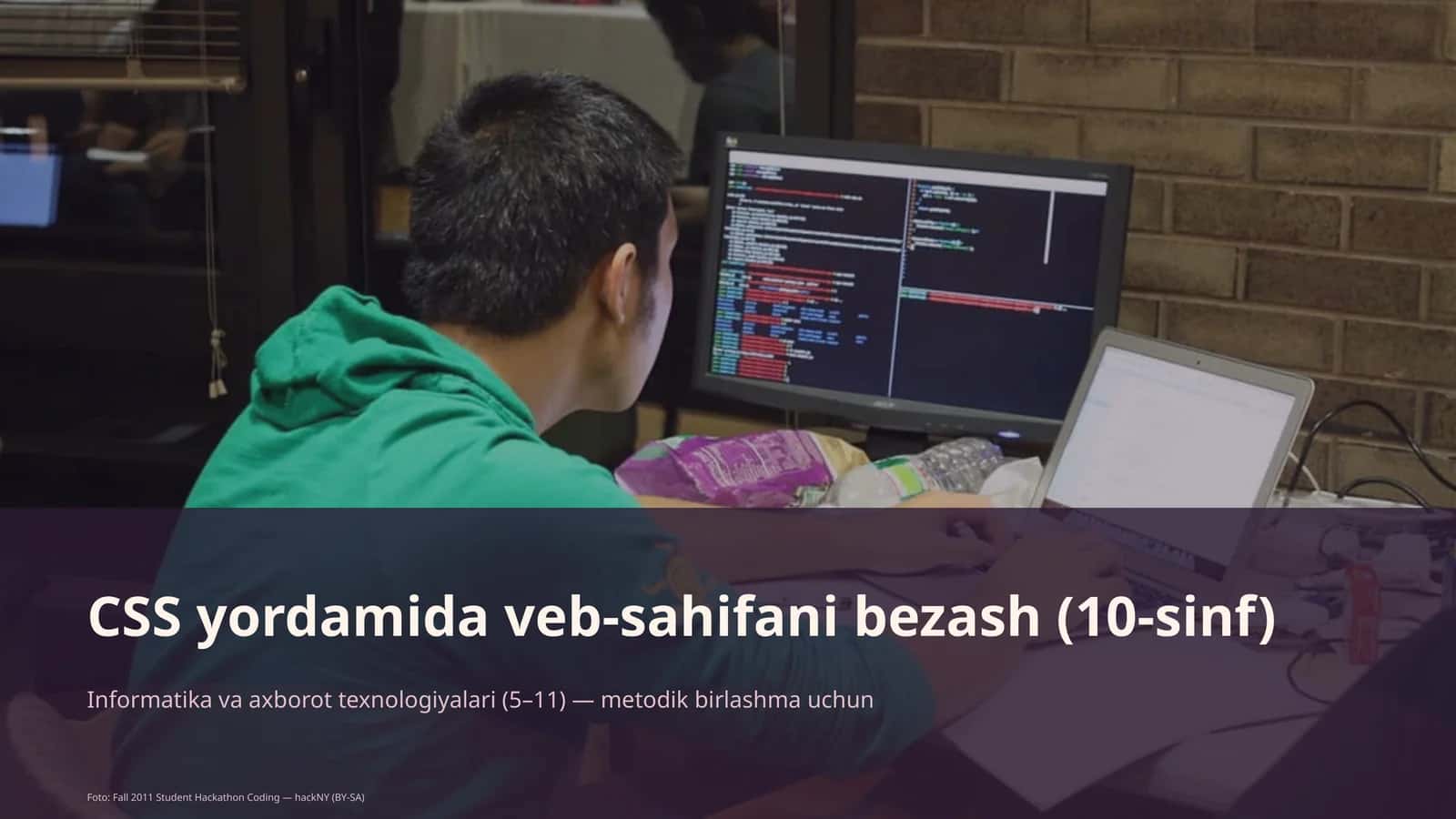 Informatika va axborot texnologiyalari (5–11) — metodik birlashma uchun