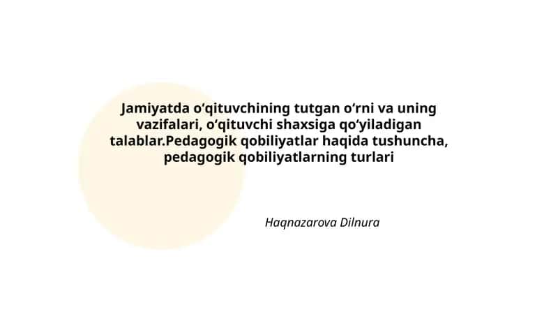 Pedagogik qobiliyatlar