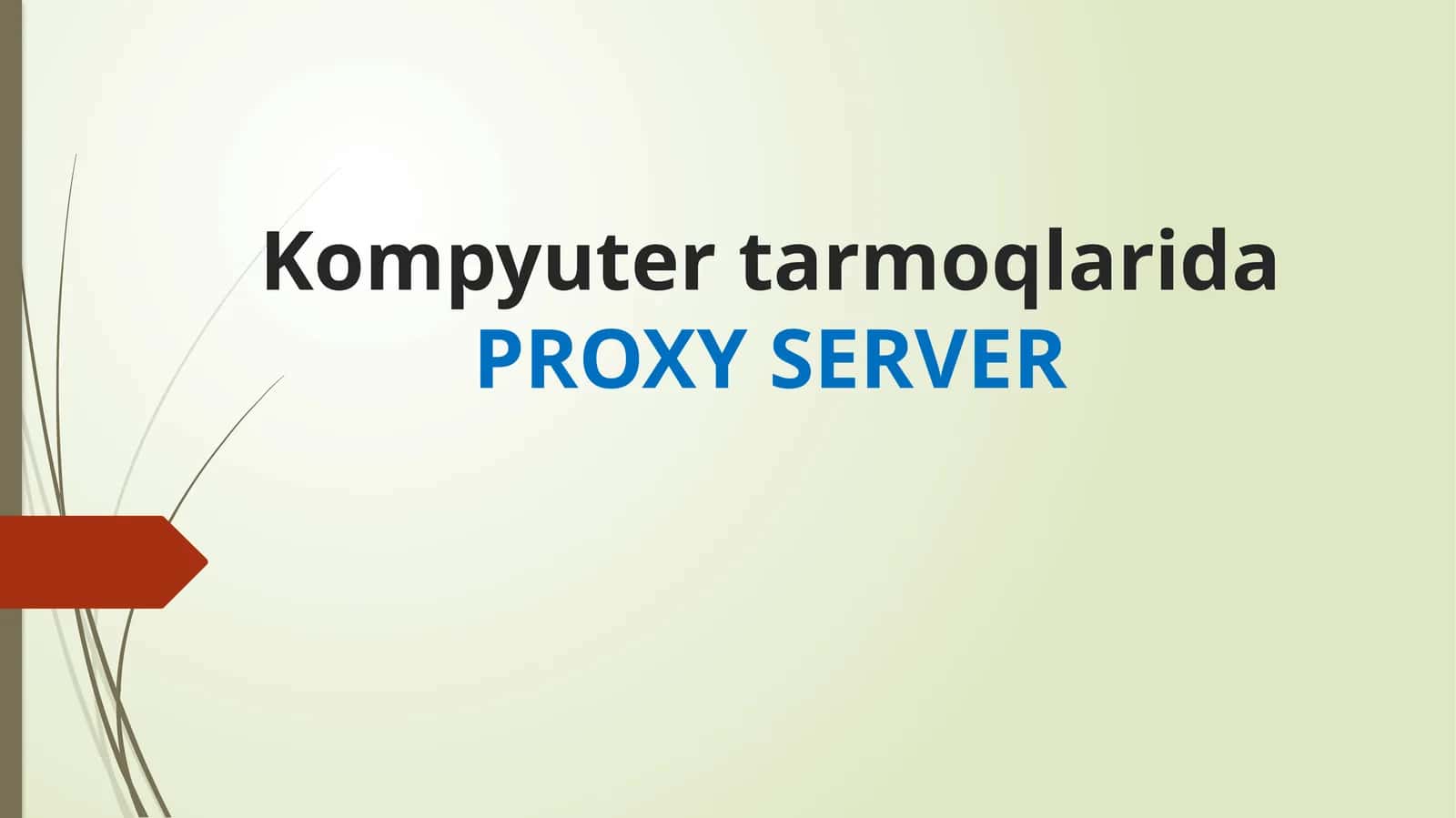 Proxy server