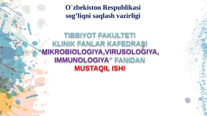 Mikrobiologiya - Shartli patogen anaerob kokklar.