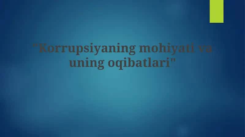 Korrupsiyaga Qarshi Kurash