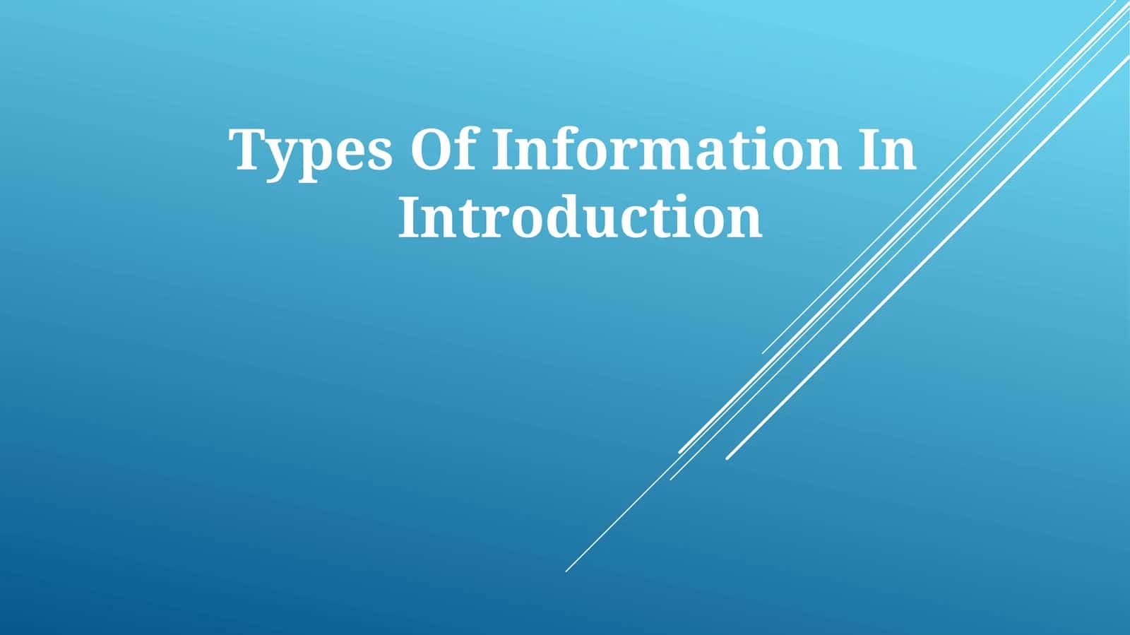 Xabarlar turlari