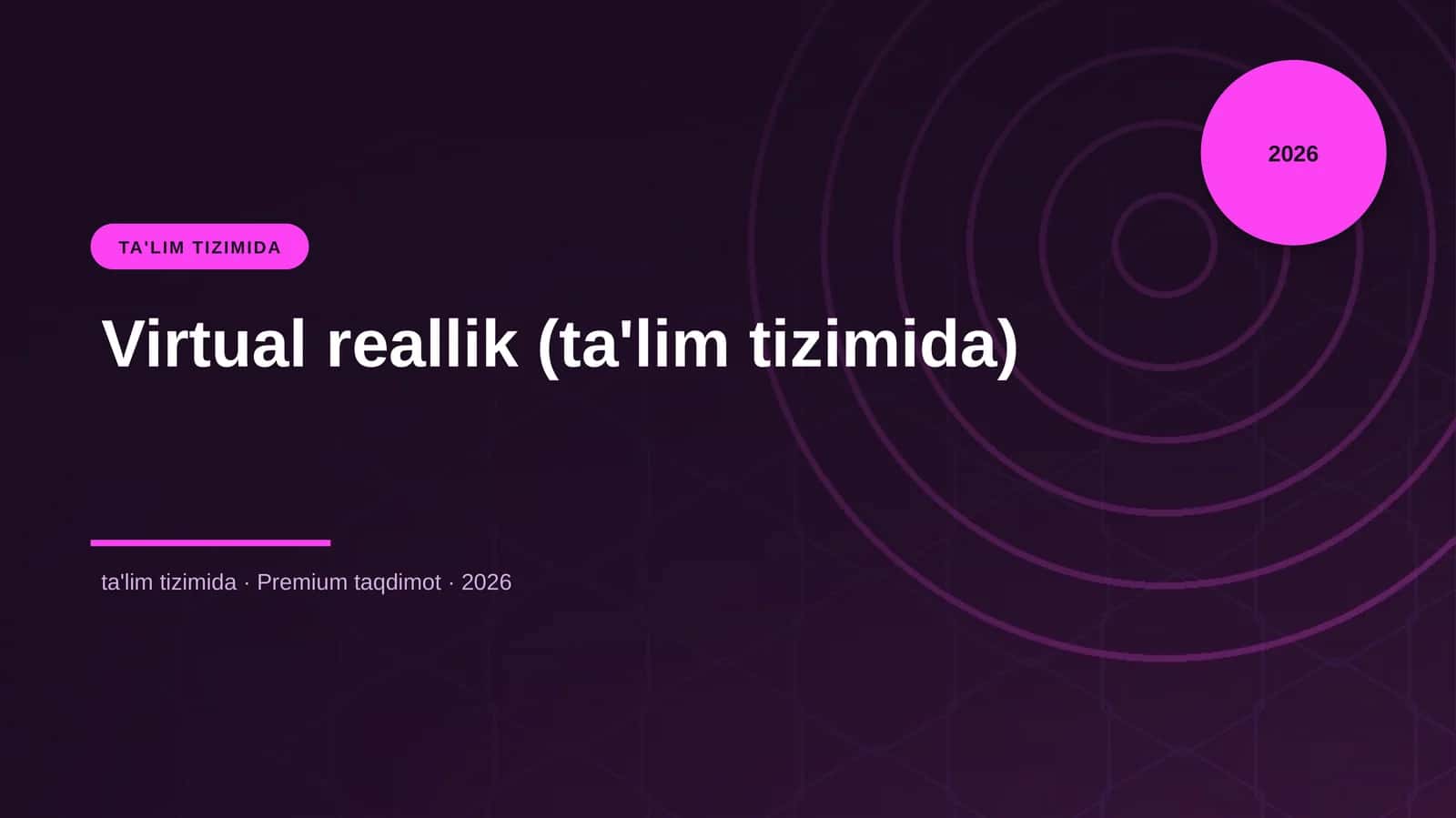 Virtual reallik (ta'lim tizimida)