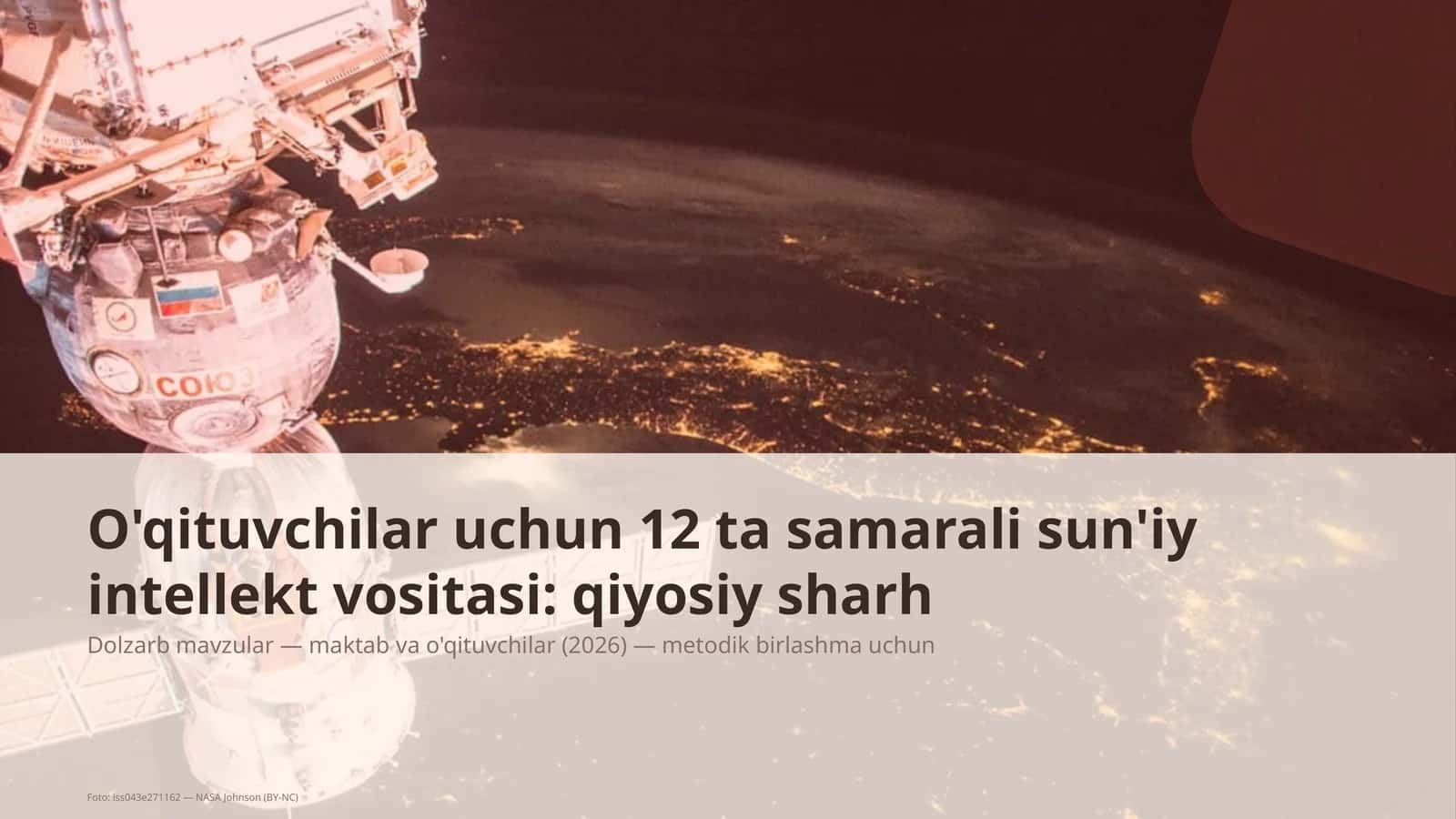 Dolzarb mavzular — maktab va o'qituvchilar
