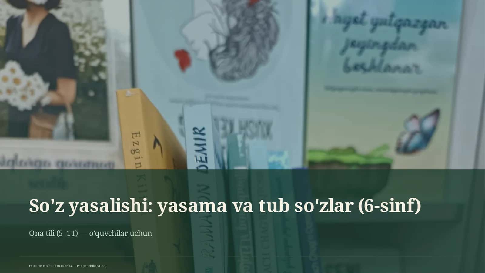 So'z yasalishi: yasama va tub so'zlar (6-sinf)
