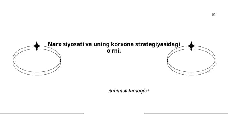Narx siyosati va uning korxona strategiyasidagi o‘rni