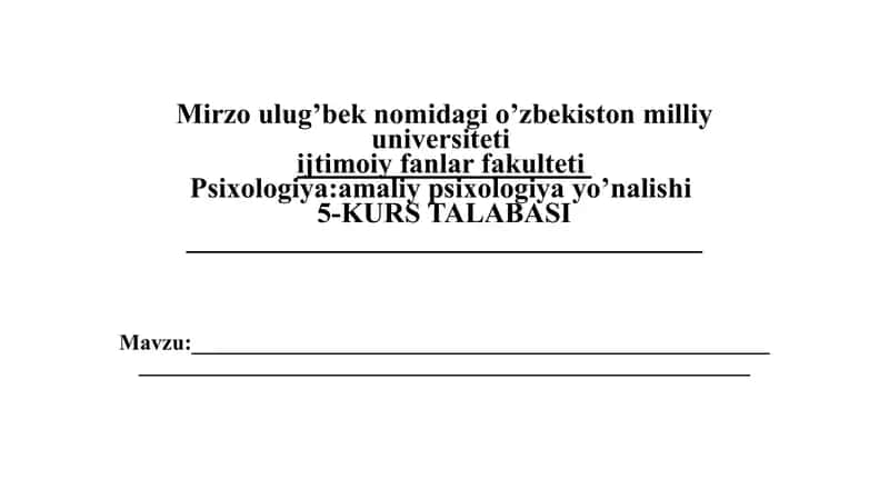 Shaxsning funksional holati