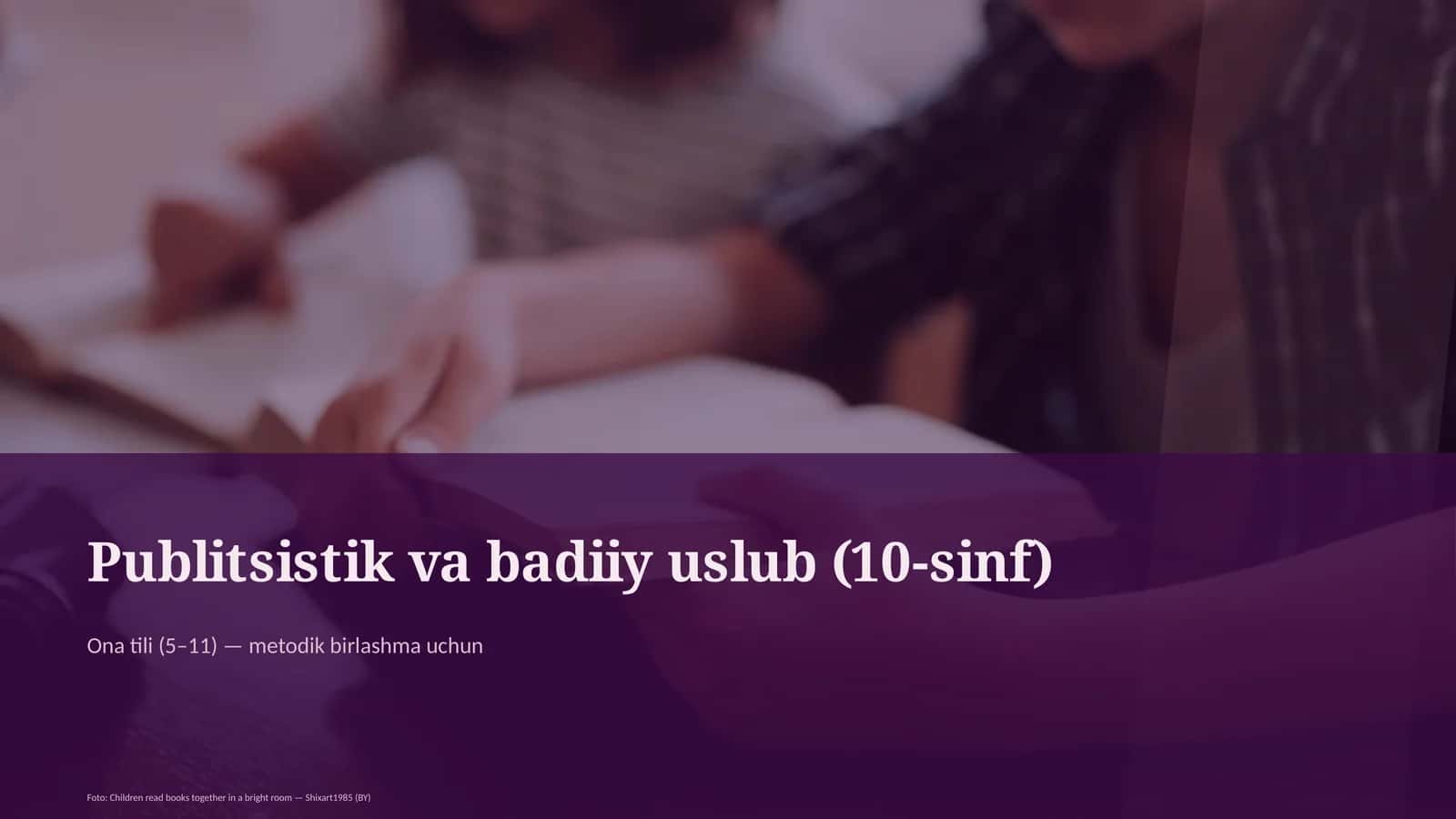 Ona tili (5-11) — metodik birlashma uchun