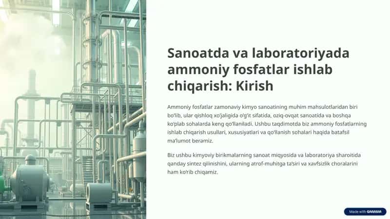 Ammoniy fosfatlar