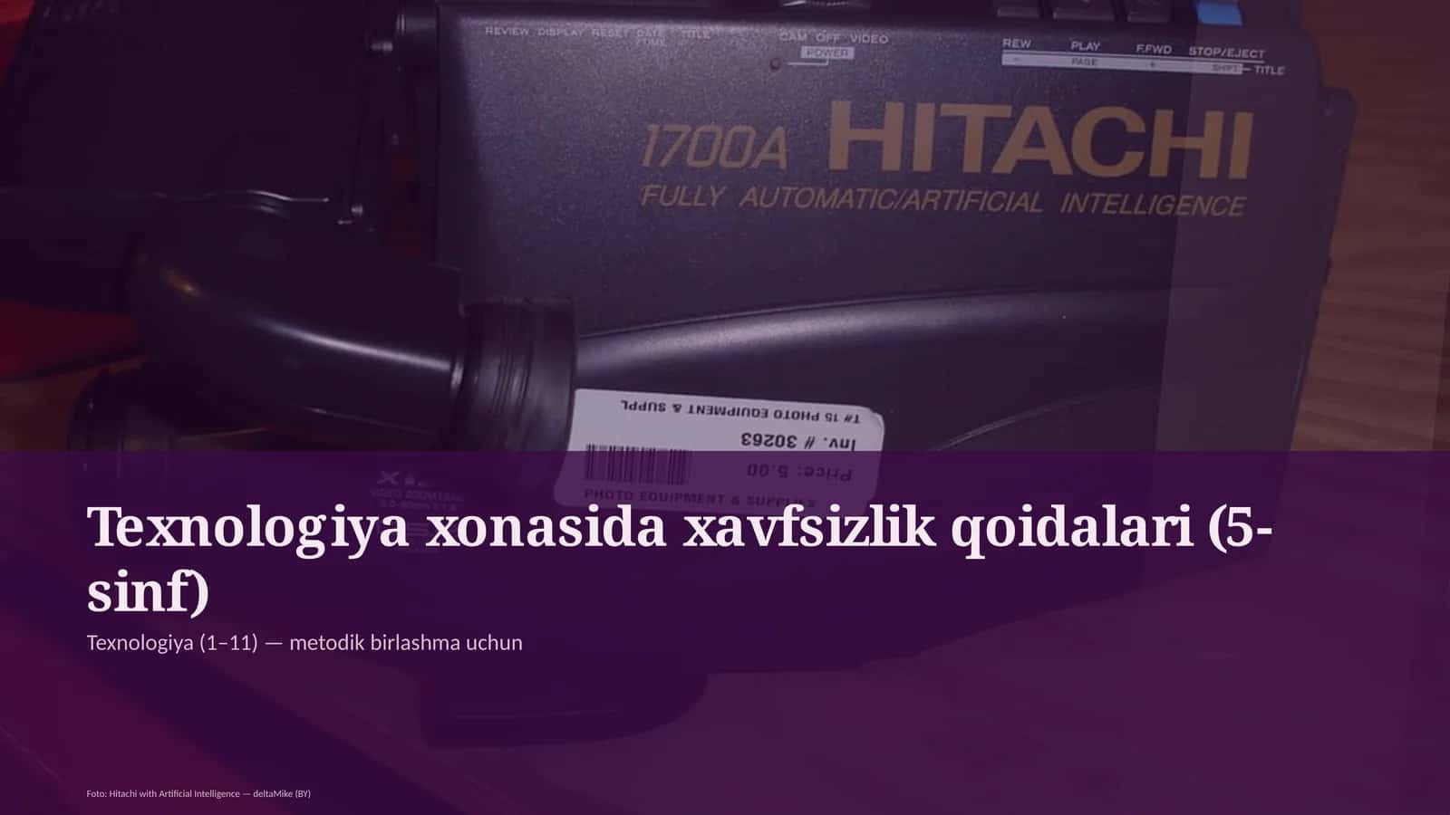 Texnologiya xonasida xavfsizlik qoidalari (5-sinf)