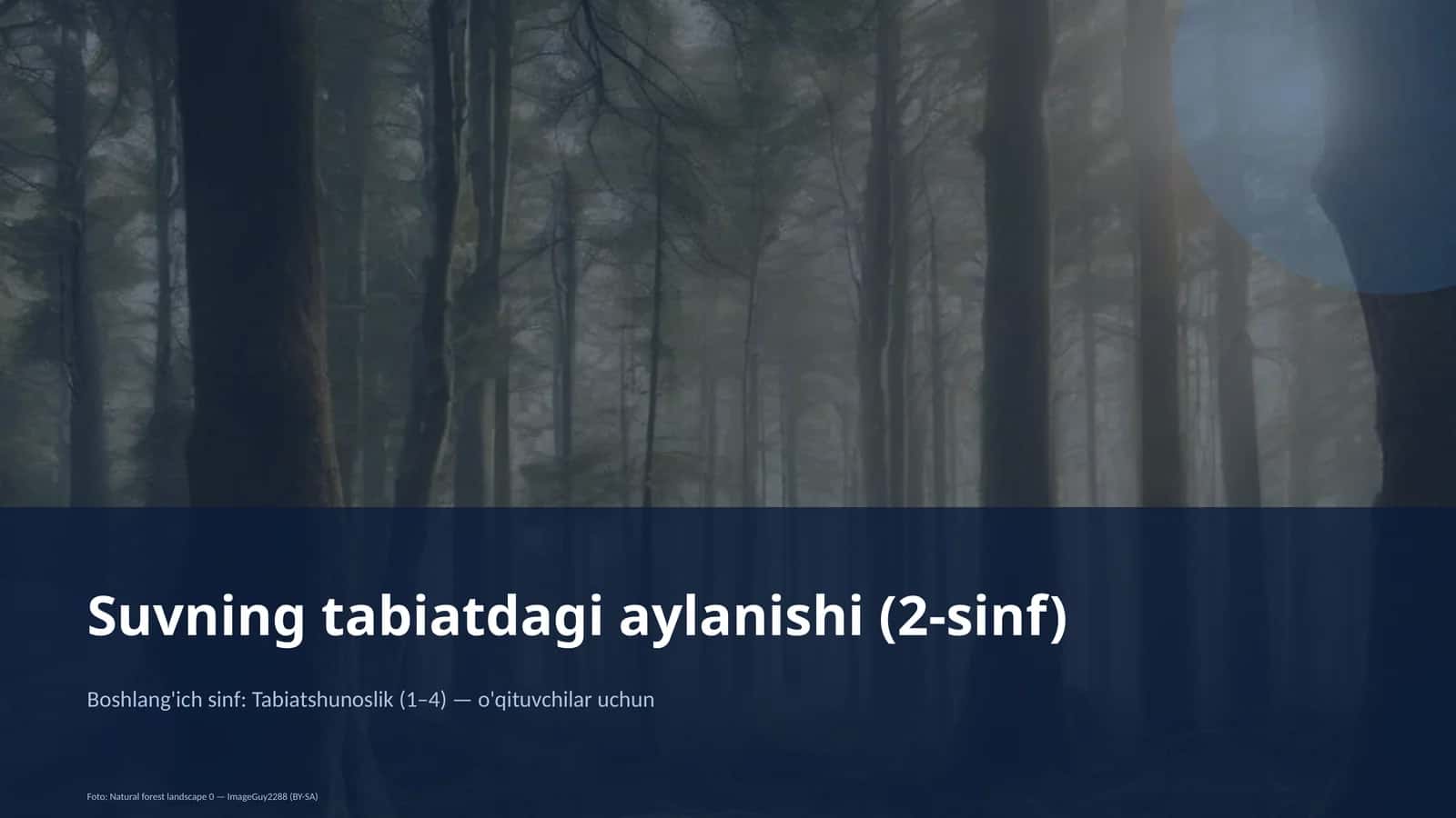 Suvning tabiatdagi aylanishi (2-sinf)