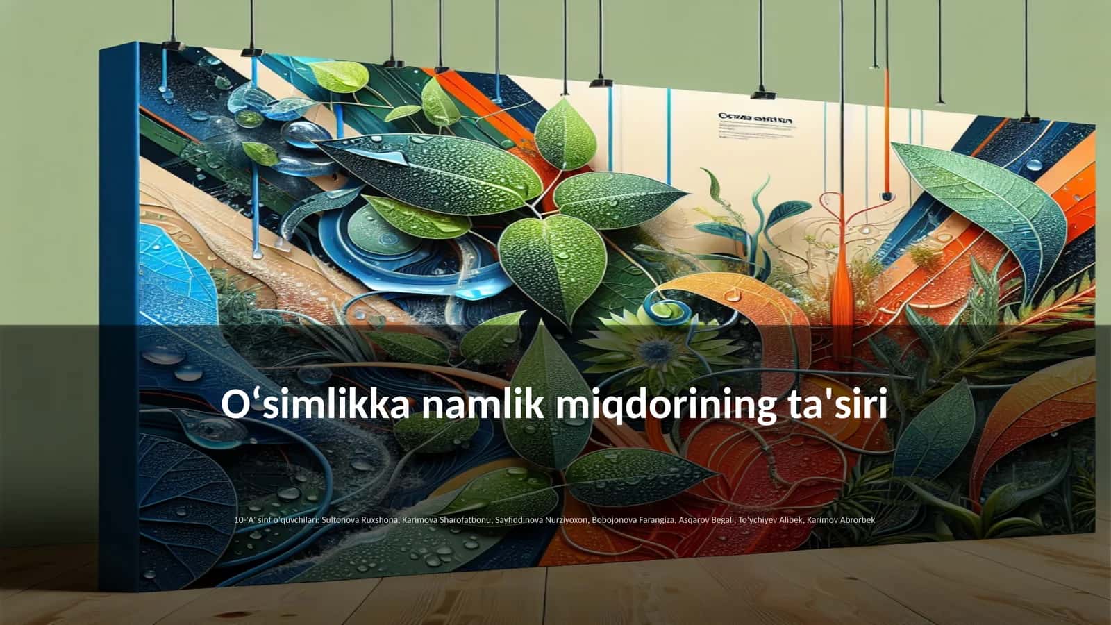 Oʻsimlikka namlik miqdorining ta'siri