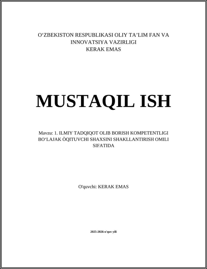 ILMIY TADQIQOT OLIB BORISH KOMPETENTLIGI