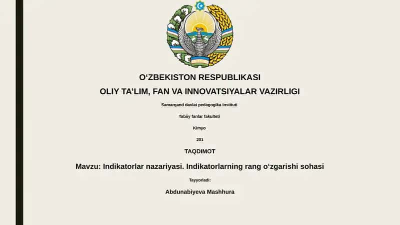 Indikatorlar nazariyasi