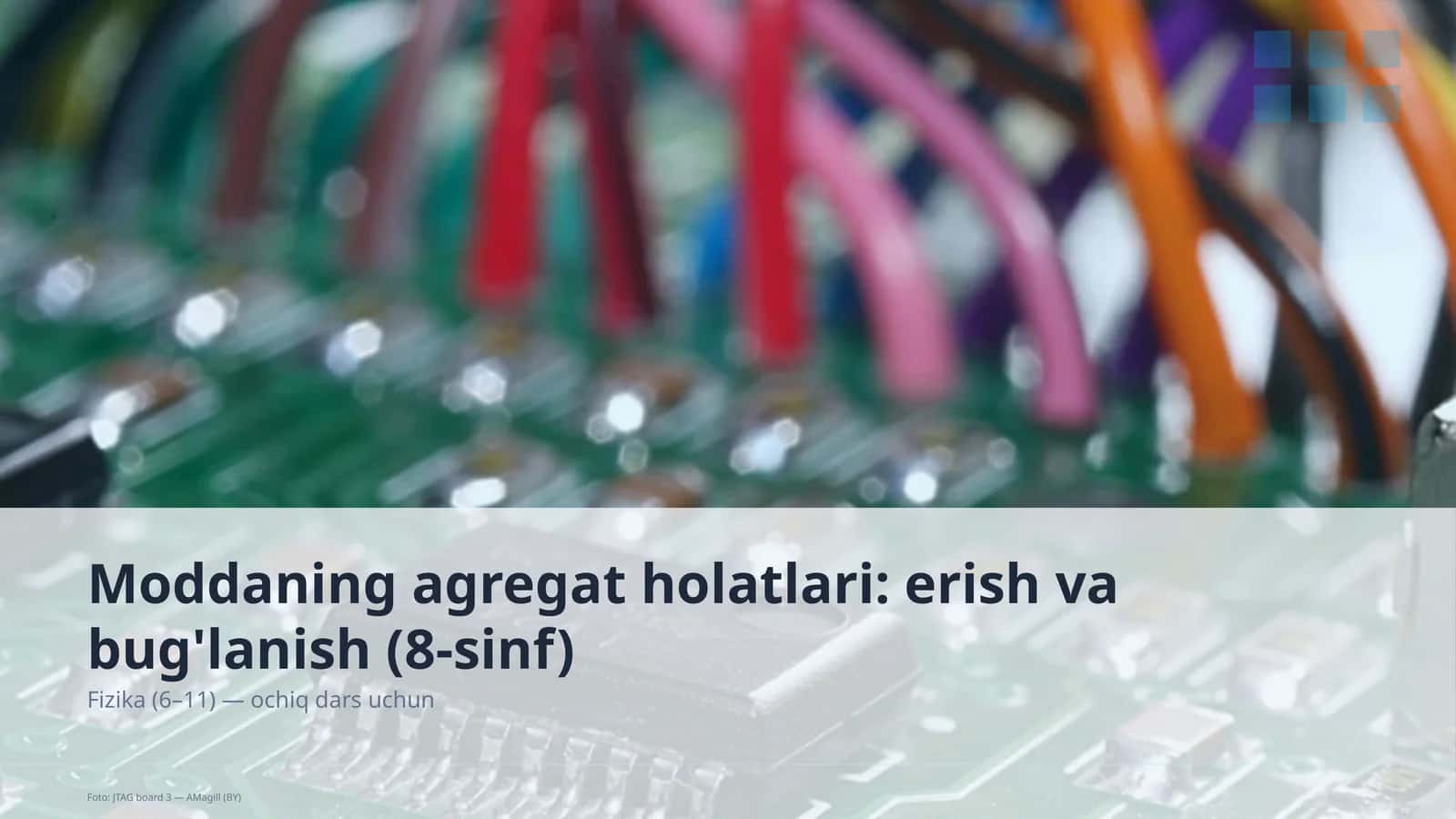 Moddaning agregat holatlari: erish va bug'lanish (8-sinf)