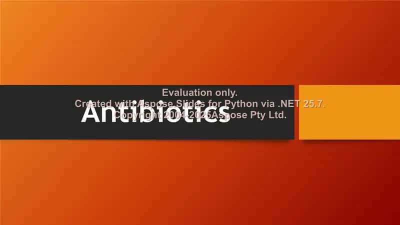 Antibiotics