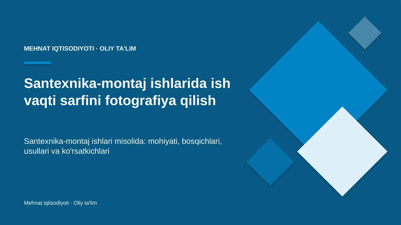 santexnika montaj ishlarida ish vaqti sarfini fotografiya qilish 3305