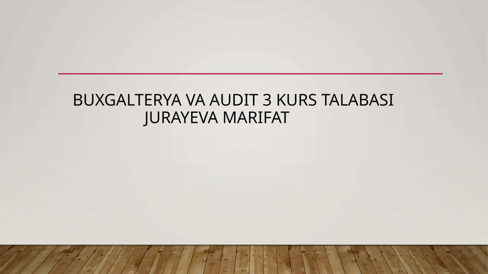 Tovar-moddiy zaxiralar hisobi