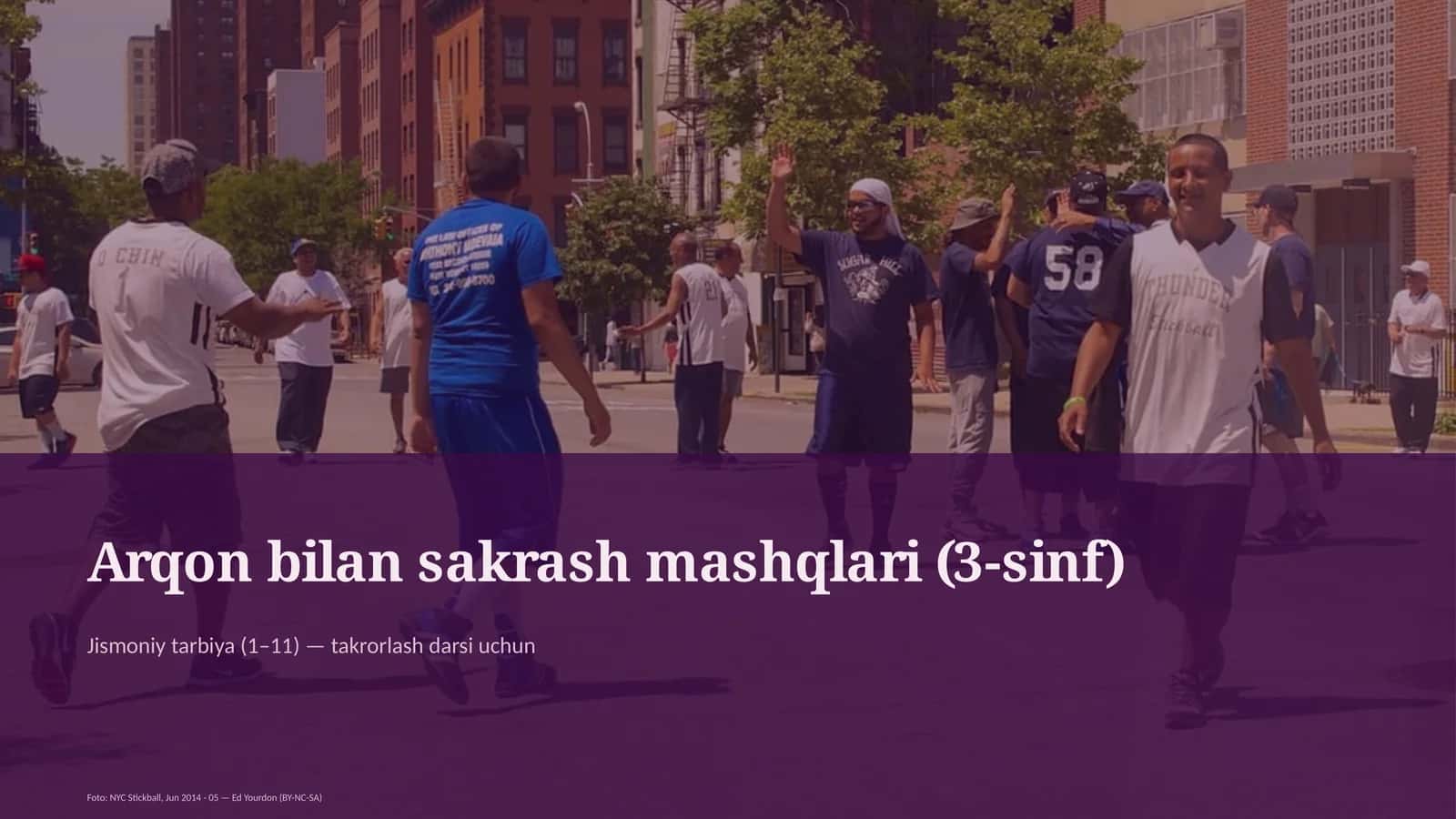 Arqon bilan sakrash mashqlari (3-sinf)