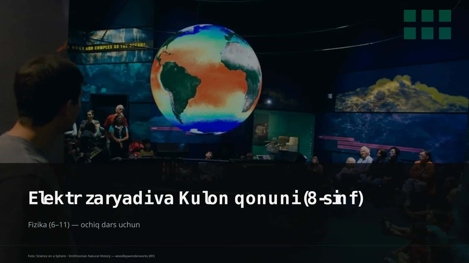 Elektr zaryadi va Kulon qonuni (8-sinf)