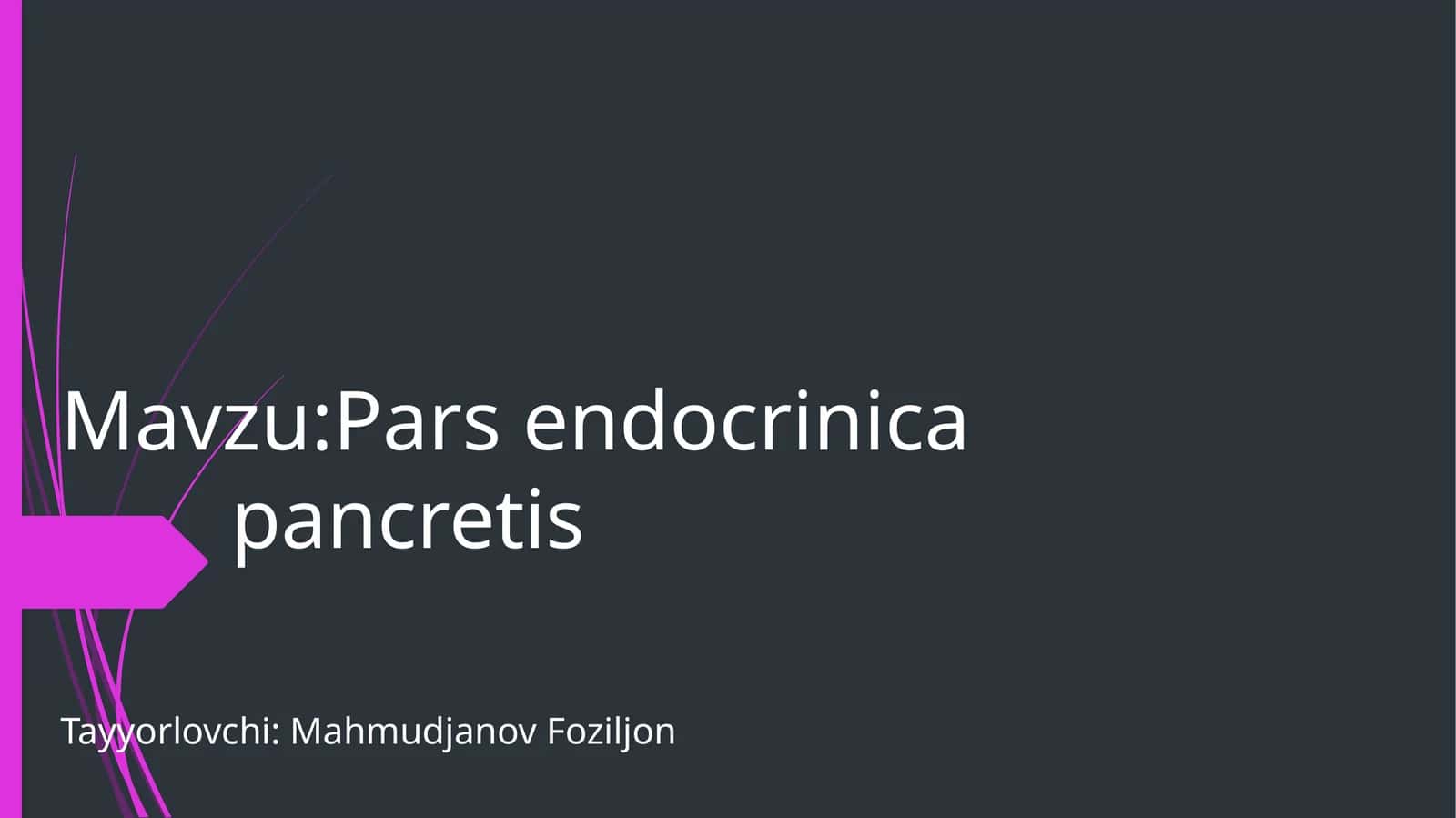 Parsendocrinicapancretis