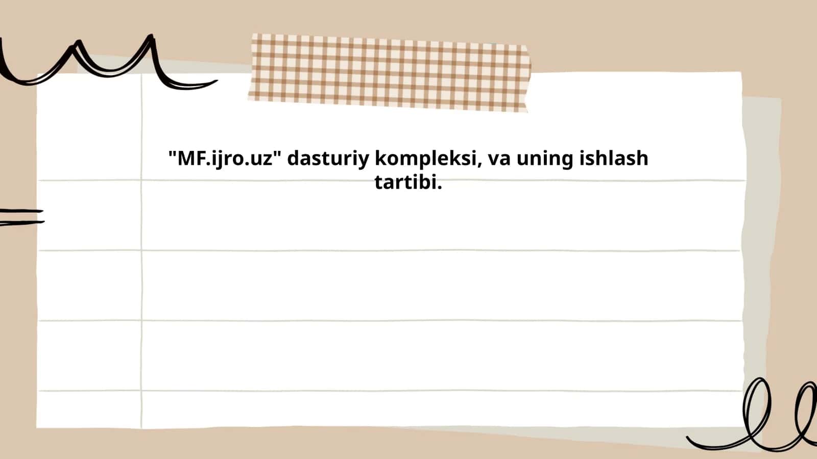 MF.ijro.uz dasturiy kompleksi, va uning ishlash tartibi