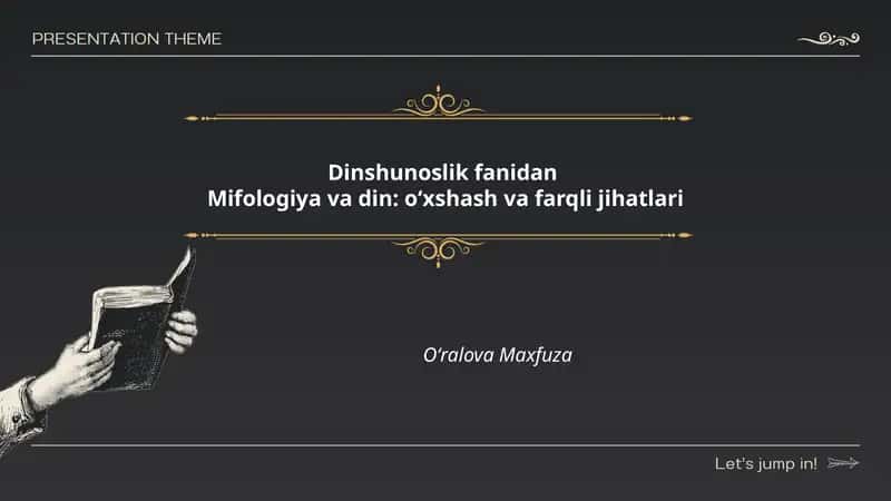 Mifologiya va din: oʻxshash va farqli jihatlari