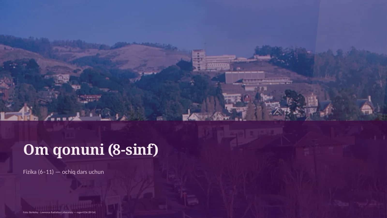 Om qonuni (8-sinf)