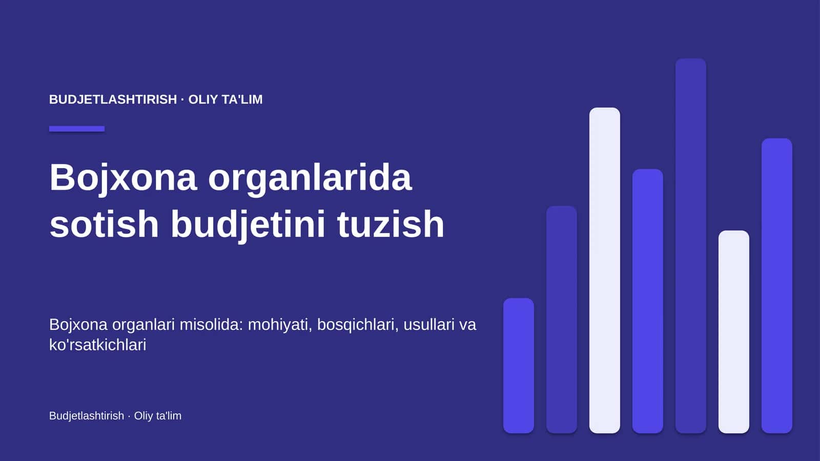Bojxona organlarida sotish budjetini tuzish