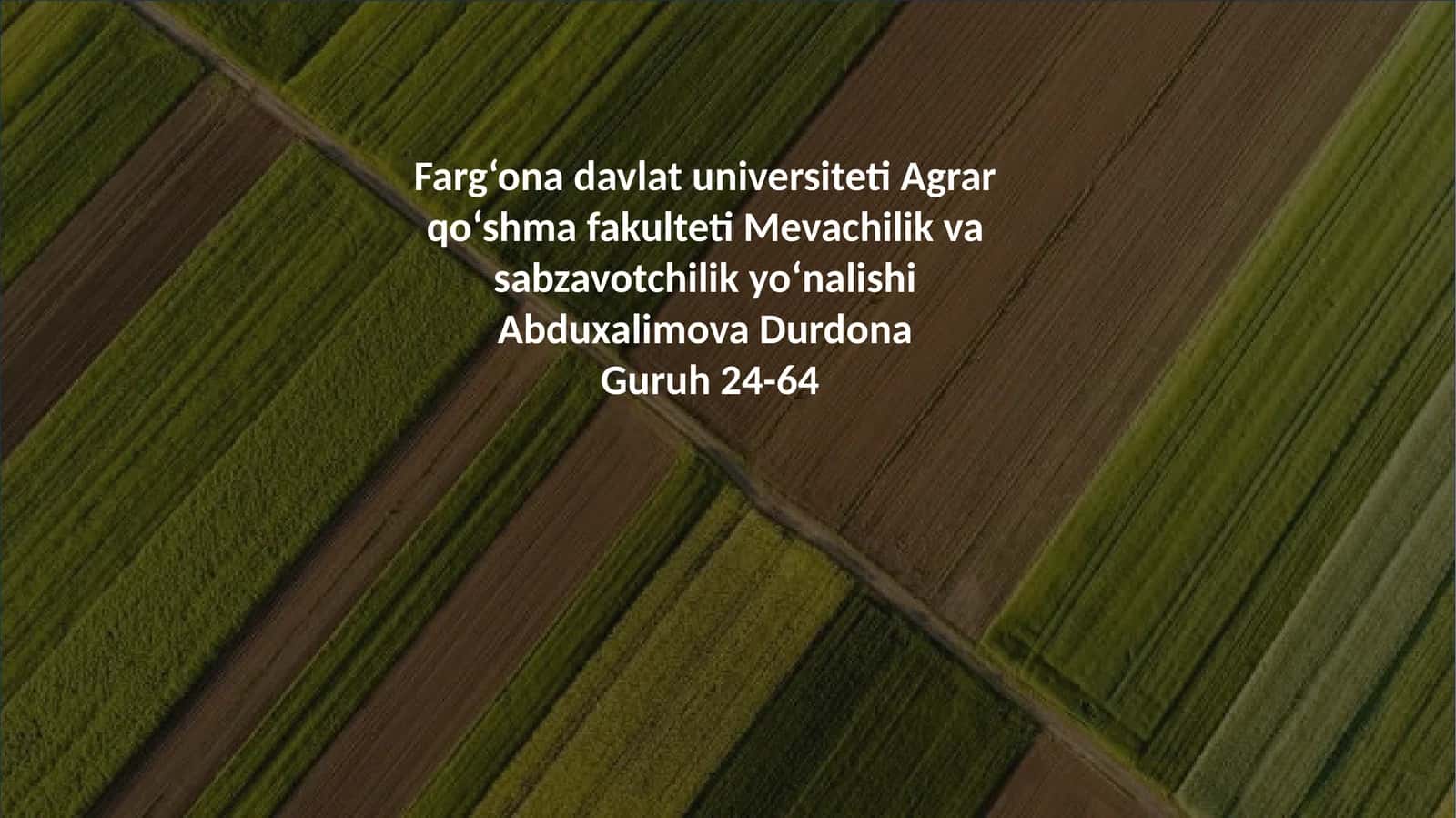 Ekologik toza mahsulot yetishtirishda xorij tajribalari va ularni yoritilishi