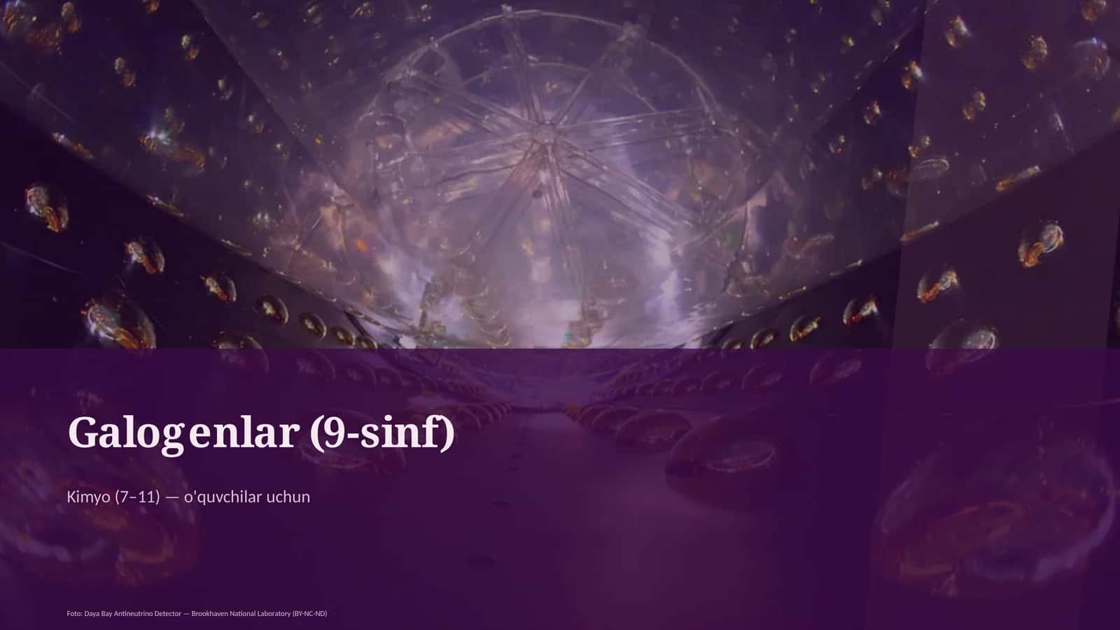 Galogenlar (9-sinf)