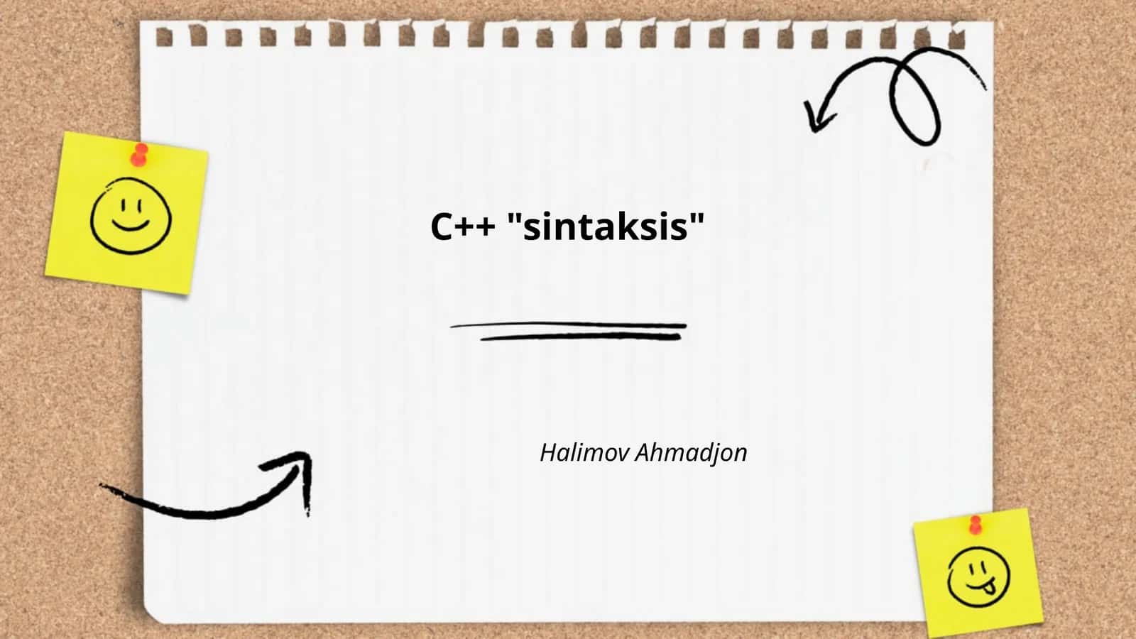 C++ "sintaksis"
