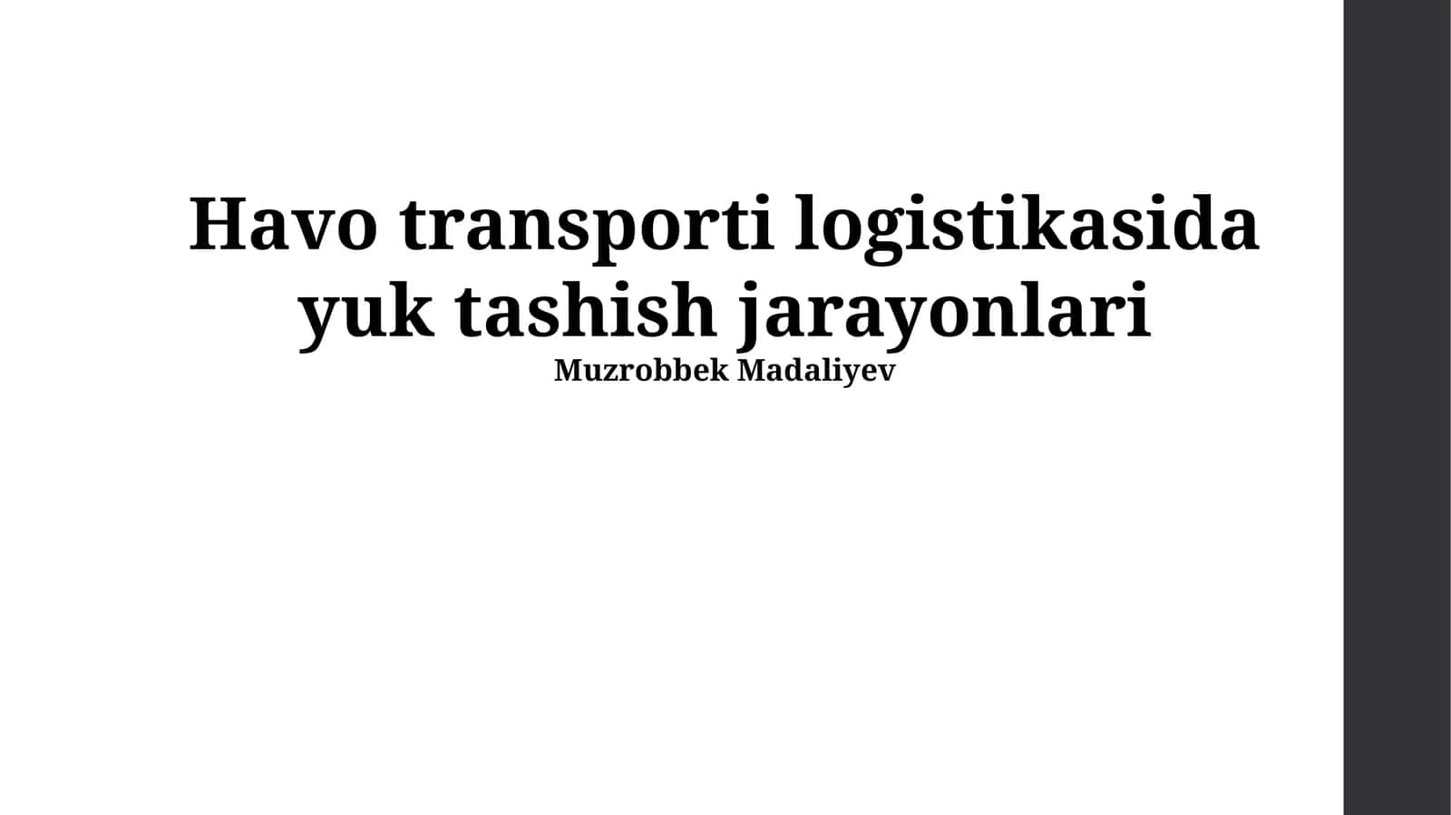 Yuk tashish zanjiri