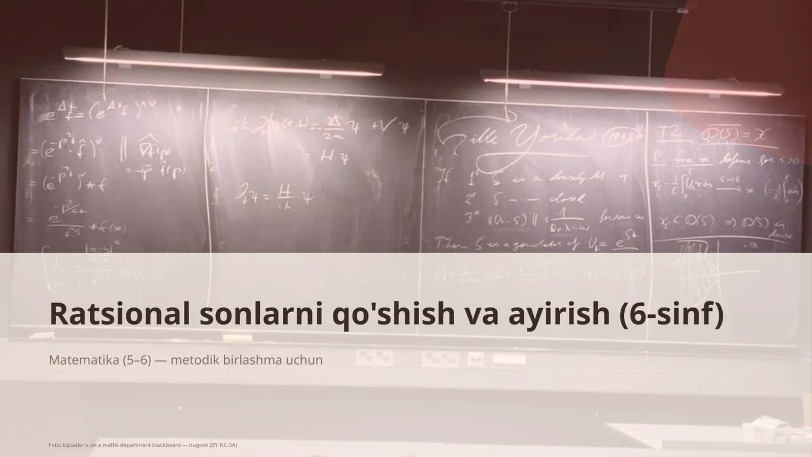 Ratsional sonlarni qo'shish va ayirish (6-sinf)